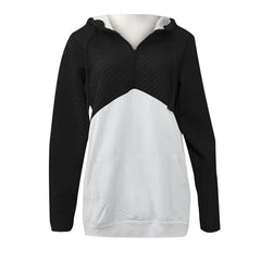 Sweatshirt Loose Comfortable Splice Pocket Pullover Hoodie XD21