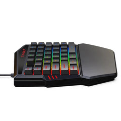 T-WOLF Gaming One-Handed Keyboard and Mouse Set - TF-900 XD21