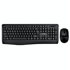 T-WOLF TF-100 2.4G Bluetooth Laptop Office Wireless Keyboard and Mouse Set XD21