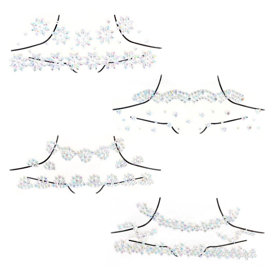 Alice Story Crystal Neck Diamante Stickers – Sparkle with Effortless Elegance
