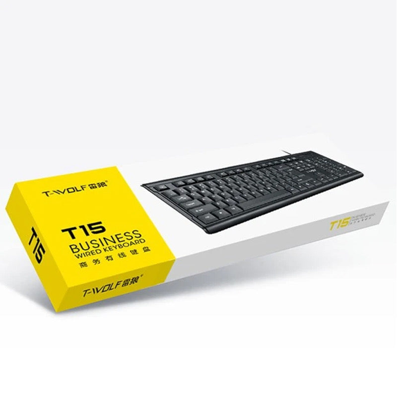 TWOLF T15 105 Keys USB Keyboard XD21