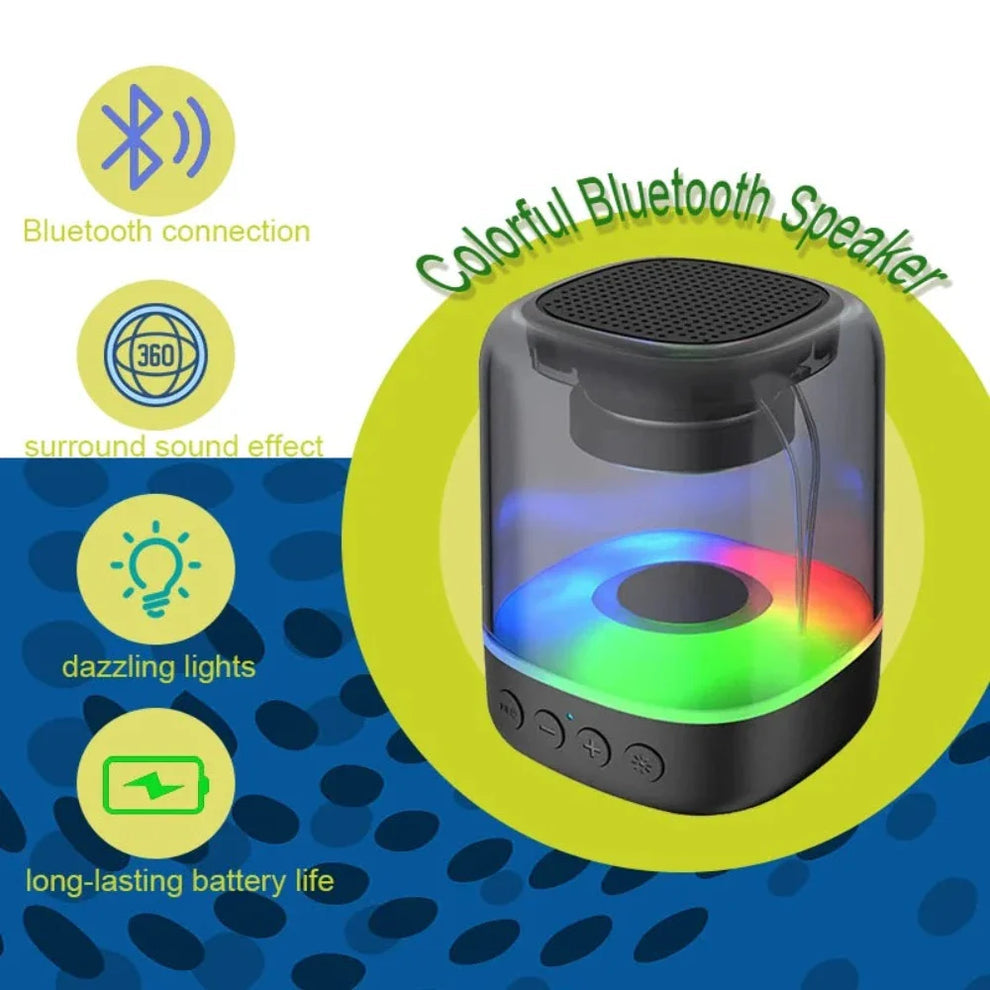 TWOLF Wireless Speaker with Bluetooth with LED Light XD21