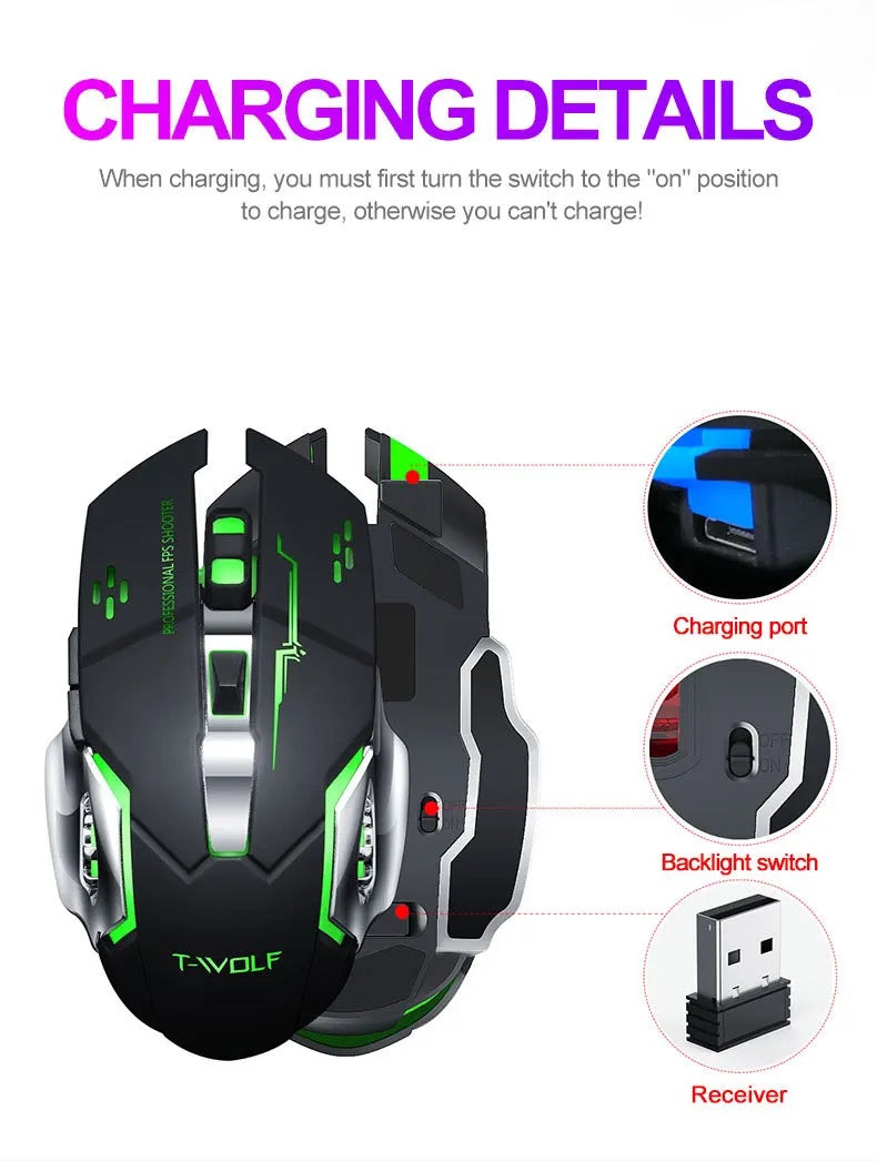 TWolf Q13B LED Gaming Mouse XD21