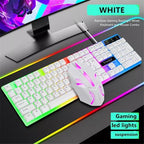 TWolf Rainbow Backlit Game Keyboard and Mouse set TF230 XD21