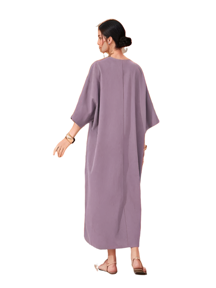 Tape Batwing Sleeve Dress XD21