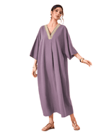 Tape Batwing Sleeve Dress XD21