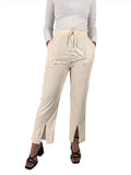 Thin Ribbed Knitted Slit Pants XD21