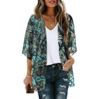 Thin Sheer Chiffon Short Kimono XD21