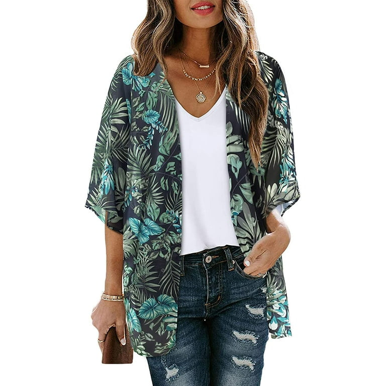 Thin Sheer Chiffon Short Kimono XD21