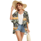 Thin Sheer Chiffon Short Kimono XD21