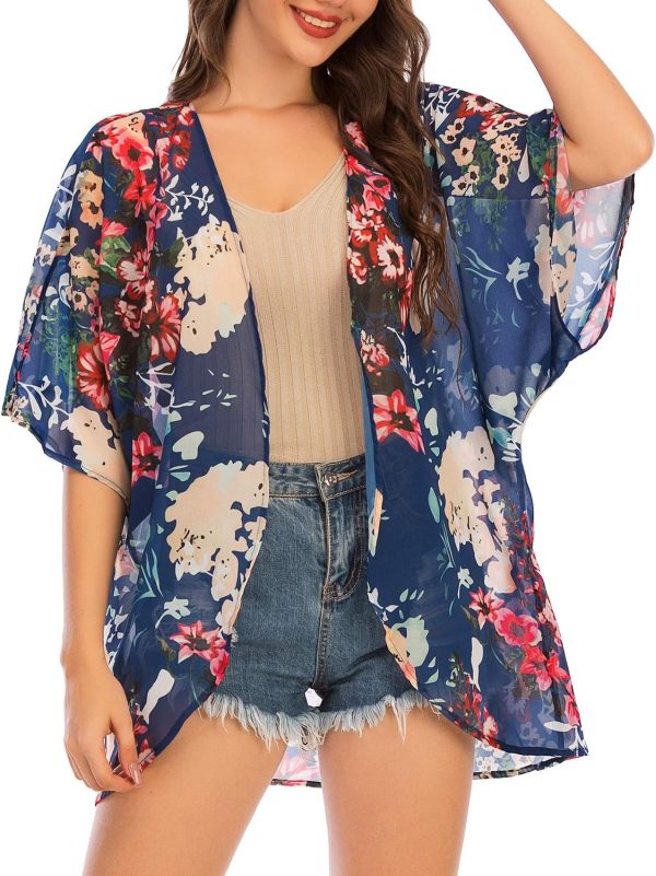 Thin Sheer Chiffon Short Kimono XD21