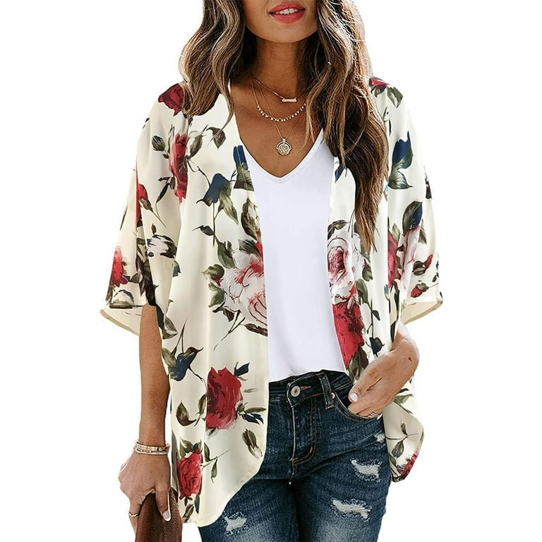 Thin Sheer Chiffon Short Kimono XD21