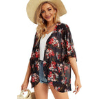 Thin Sheer Chiffon Short Kimono XD21