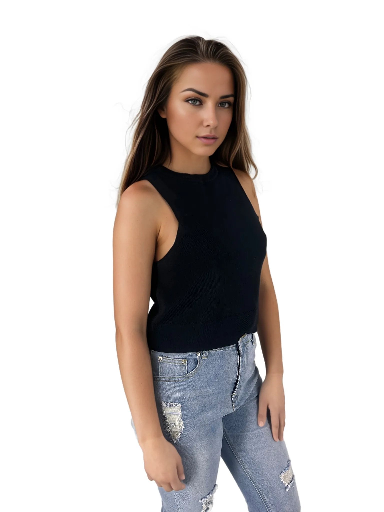 Thin Sleeveless Regular Summer Tank Top XD21