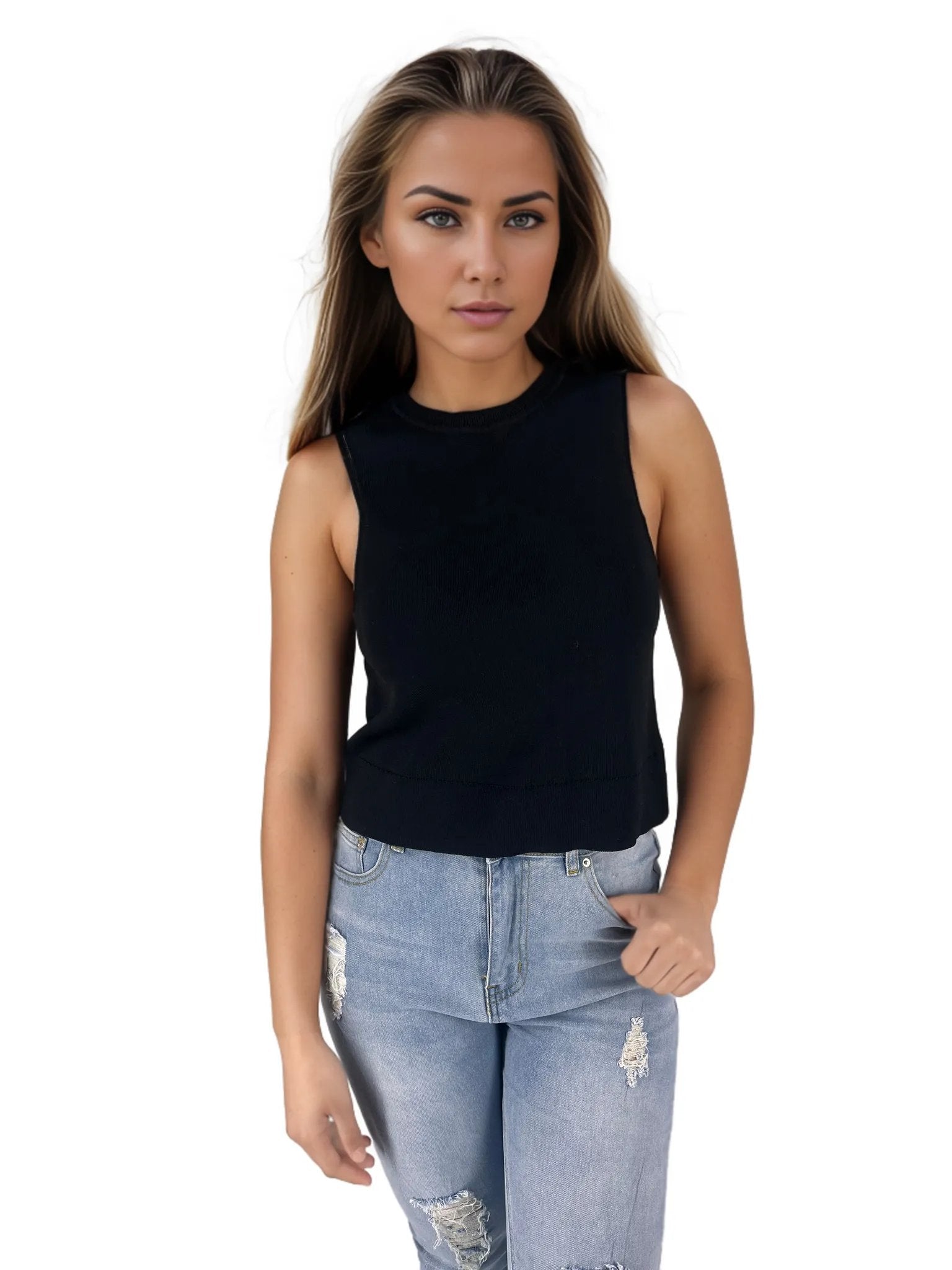 Thin Sleeveless Regular Summer Tank Top XD21