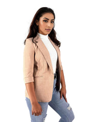 Three Quarter Sleeve Casual Work Blazer XD21