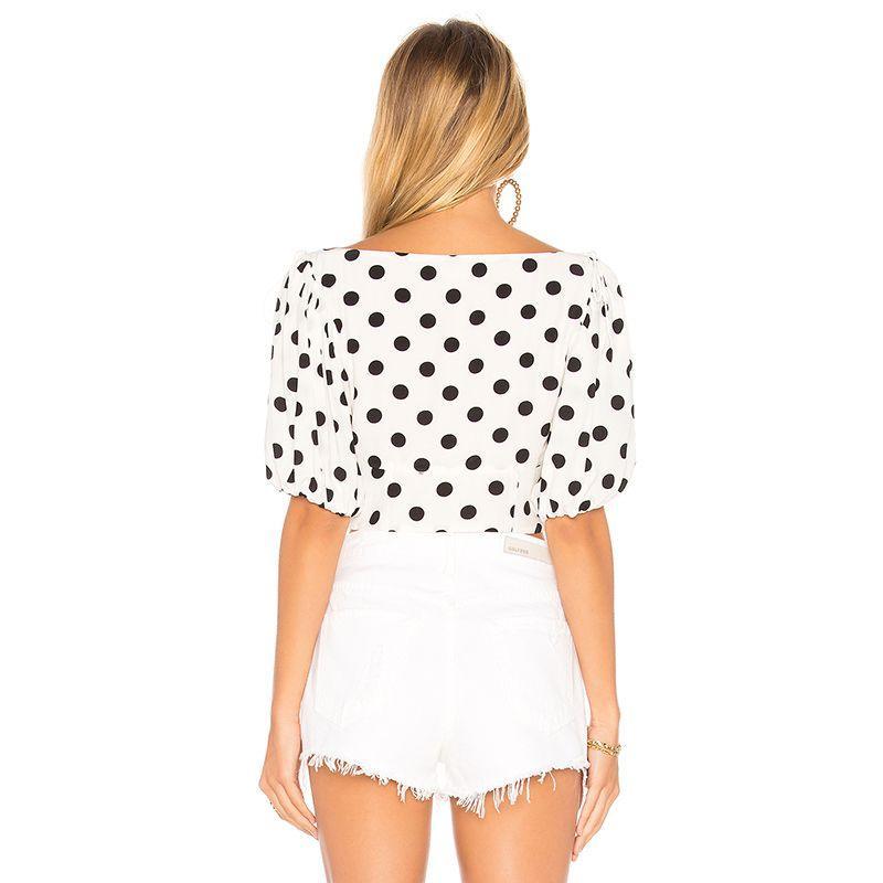 RANDOM POLKA DOT PRINT TOP - XD21