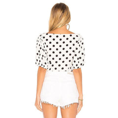 RANDOM POLKA DOT PRINT TOP - XD21