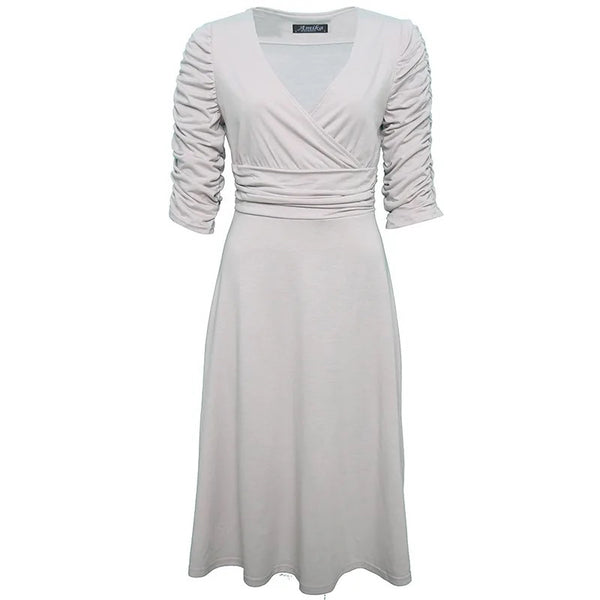 Three quarter sleeve summer dress