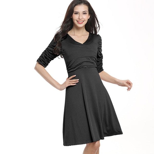 Three quarter sleeve summer dress