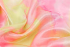 SILKY PINK TIE DYE LACE UP MINI DRESS - XD21