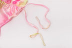 SILKY PINK TIE DYE LACE UP MINI DRESS - XD21