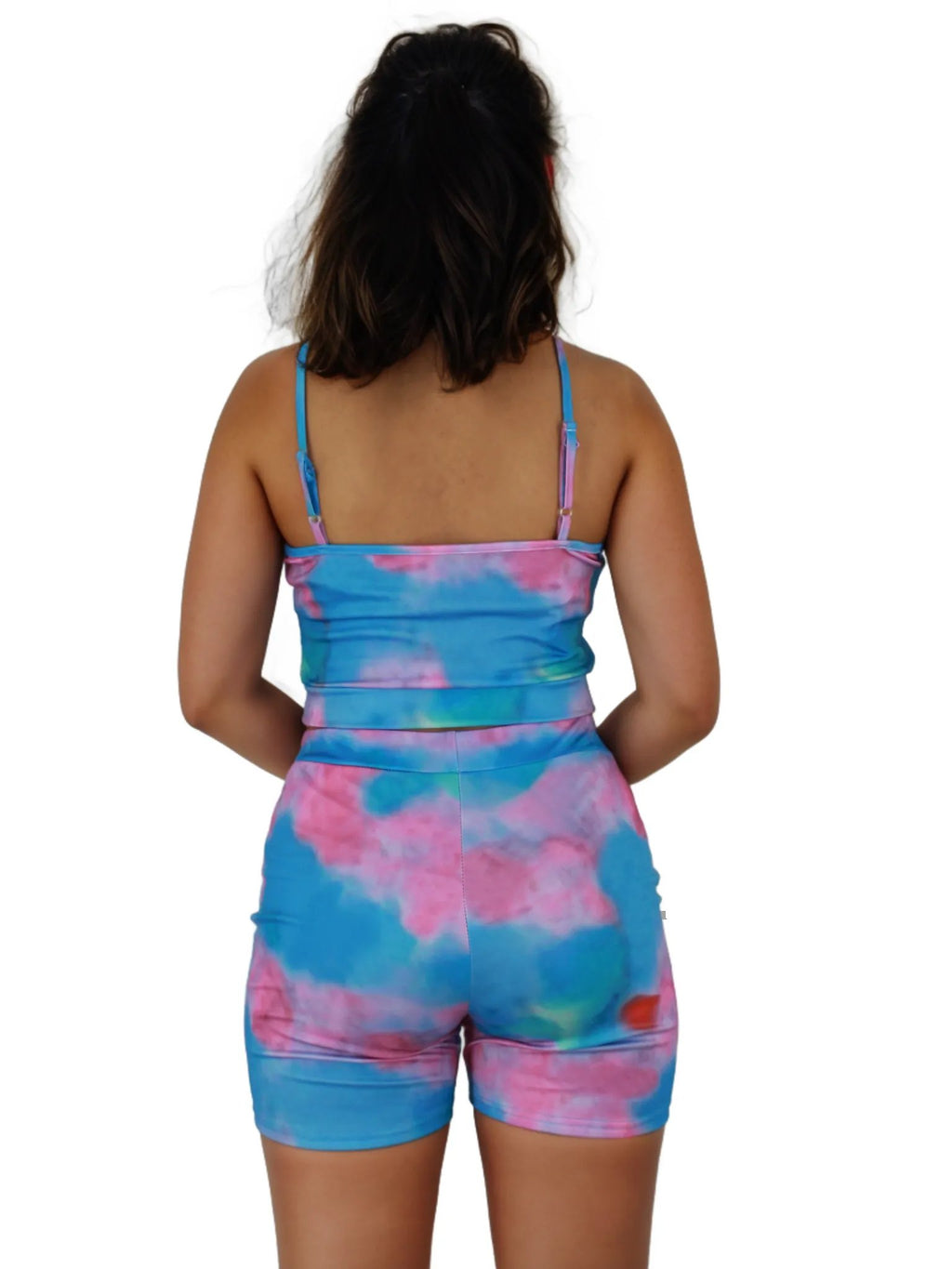 Tie Dye Two Piece Shorts Set XD21