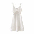 Tie Front Ruffle Hem Cami Dress XD21