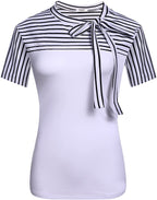 Tie Knot Curve Short Sleeve Top XD21