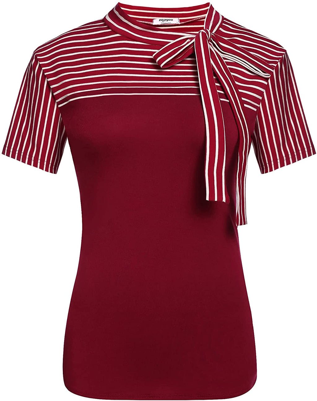 Tie Knot Curve Short Sleeve Top XD21