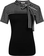 Tie Knot Curve Short Sleeve Top XD21