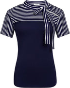 Tie Knot Curve Short Sleeve Top XD21