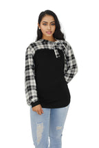Tie Knot Flounce Sleeve Curve Top XD21