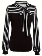 Tie Knot Flounce Sleeve Curve Top XD21