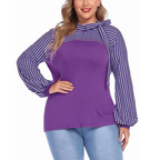 Tie Knot Flounce Sleeve Curve Top XD21