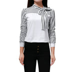 Tie Knot Flounce Sleeve Curve Top XD21
