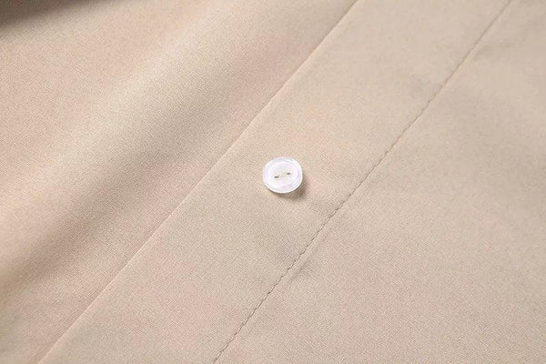 Turn Down Collar Asymetrical Women Blouse