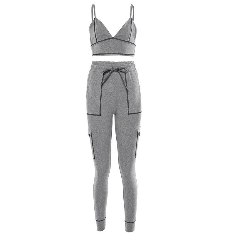 Two Piece Fitness Gym Outfit Set - XD21