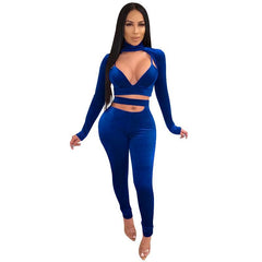 Two Piece Pants Long Sleeve Women Set Tracksuit XD21