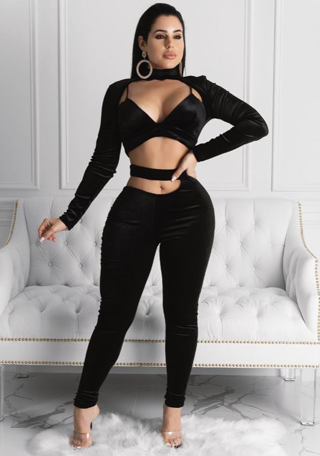 Two Piece Pants Long Sleeve Women Set Tracksuit XD21