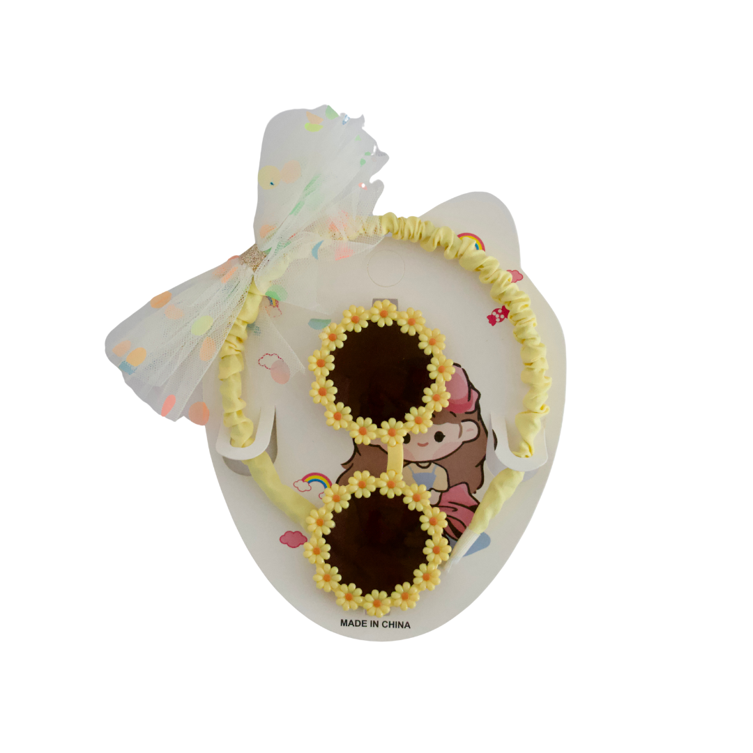 Floral Kids' Sunglasses with Aliceband - Fun & Trendy Eye Protection