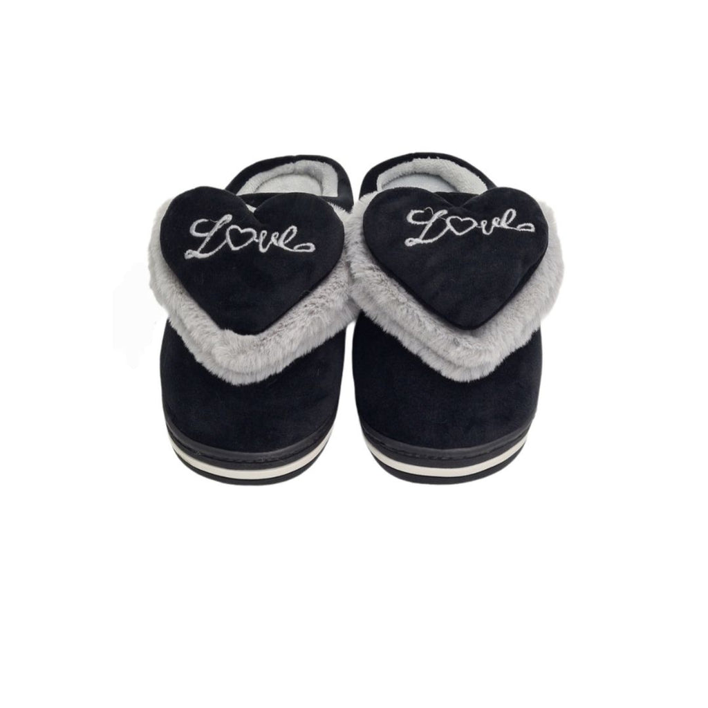 Comfy Winter Slippers with Heart Detail