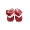 Comfy Winter Slippers with Heart Detail
