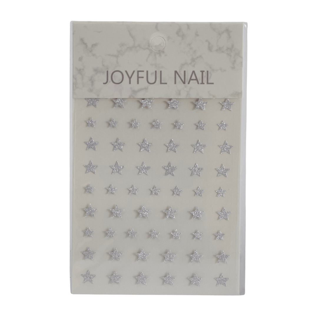 Glitter Silver Multicolour Nail Art Stickers – Sparkling, Easy-to-Apply