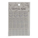 Glitter Silver Multicolour Nail Art Stickers – Sparkling, Easy-to-Apply