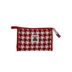 Stylish Houndstooth Pattern Vanity Bag for Everyday Use