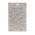 Glitter Silver Multicolour Nail Art Stickers – Sparkling, Easy-to-Apply