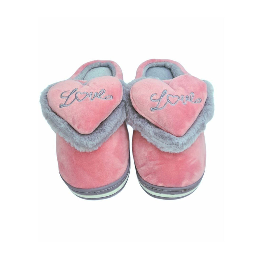 Comfy Winter Slippers with Heart Detail