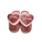Comfy Winter Slippers with Heart Detail