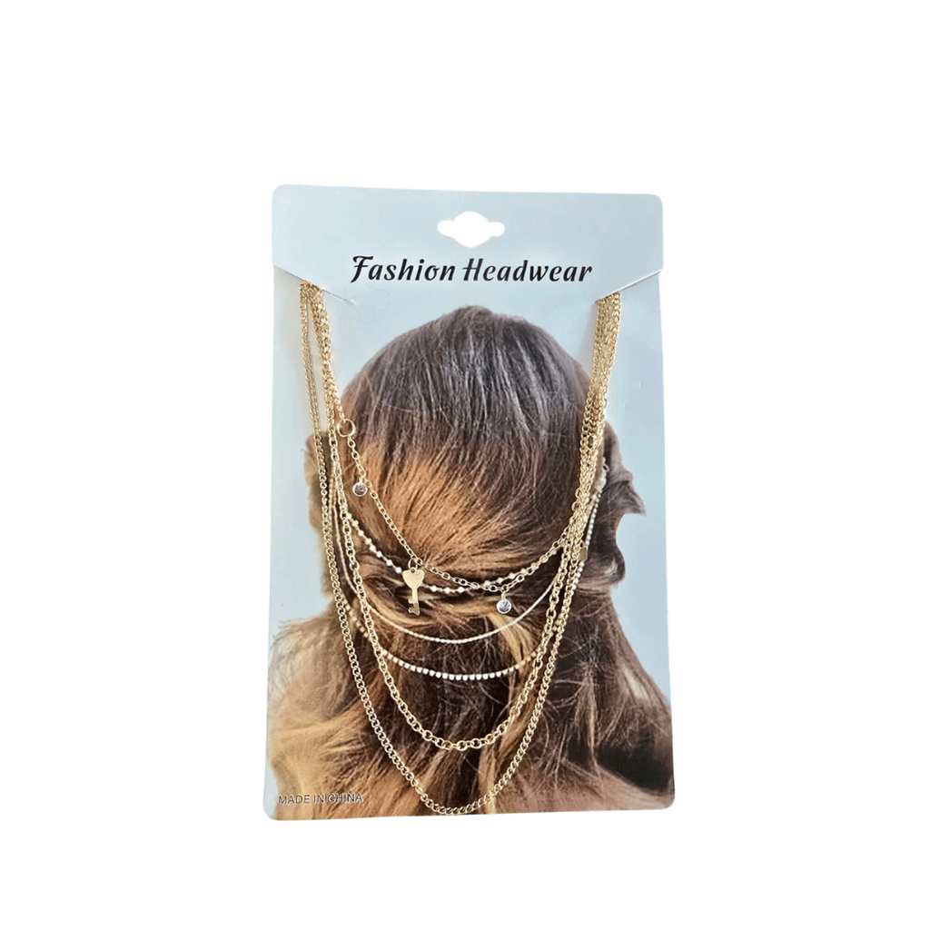 Elegant Gold Chain Butterfly Hair Accessory – Boho Chic Headpiece